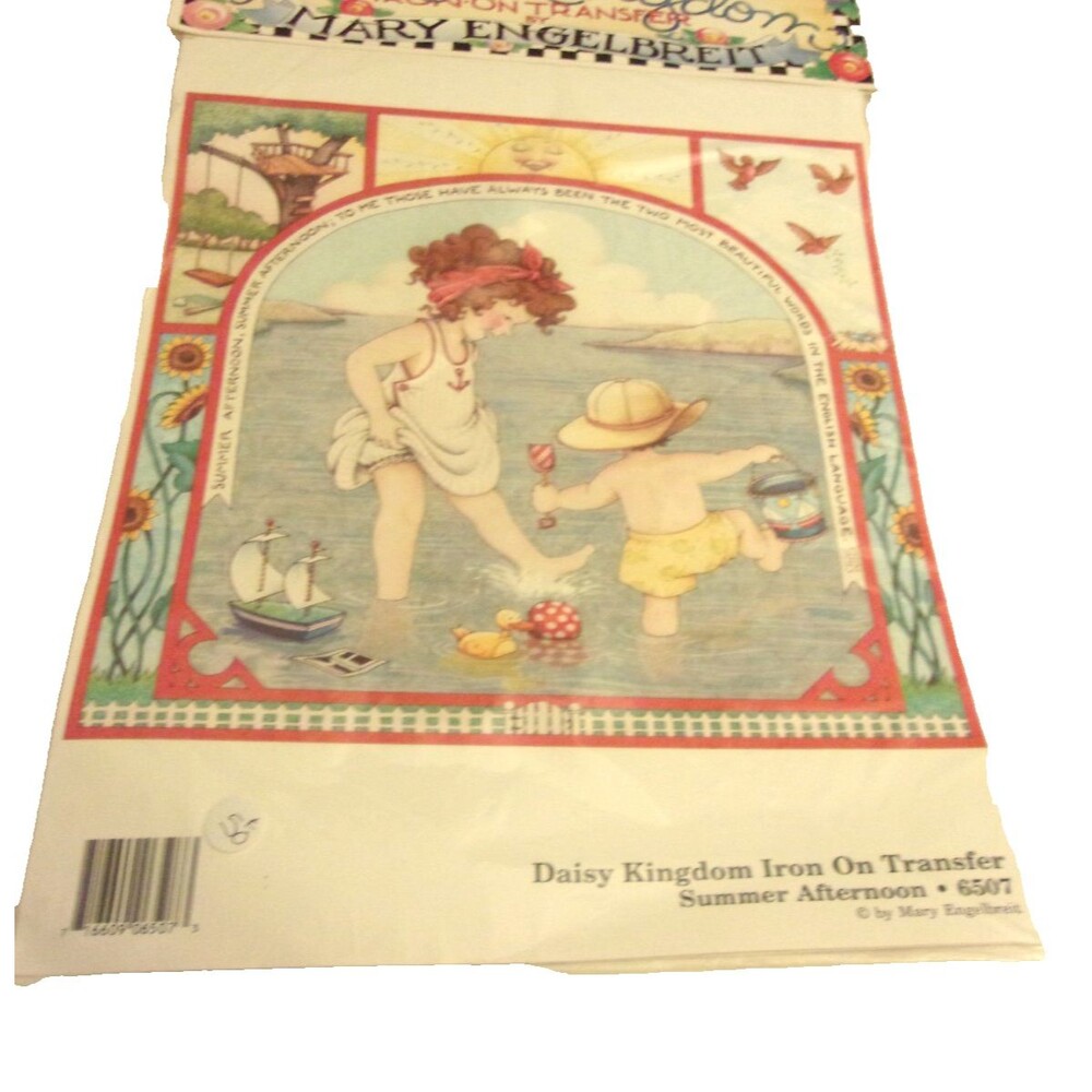 Mary Engelbreit Vintage Daisy Kingdom Iron On Transfer Summer Afternoon New 6507